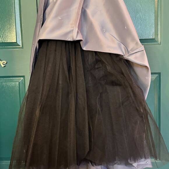 Grey satin ball gown, truly epic! Drunk purchase, my regret, your win! - Picture 8 of 11